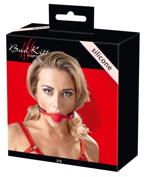 Bad Kitty - Czerwony Silikonowy Knebel Bad Kitty - Czerwony Silikonowy Knebel