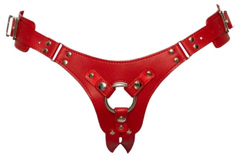 Bad Kitty - Seksowna Uprząż Strap On Czerwona S-L Bad Kitty - Seksowna Uprząż Strap On Czerwona S-L