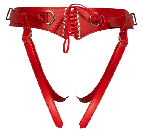 Bad Kitty - Seksowna Uprząż Strap On Czerwona S-L Bad Kitty - Seksowna Uprząż Strap On Czerwona S-L
