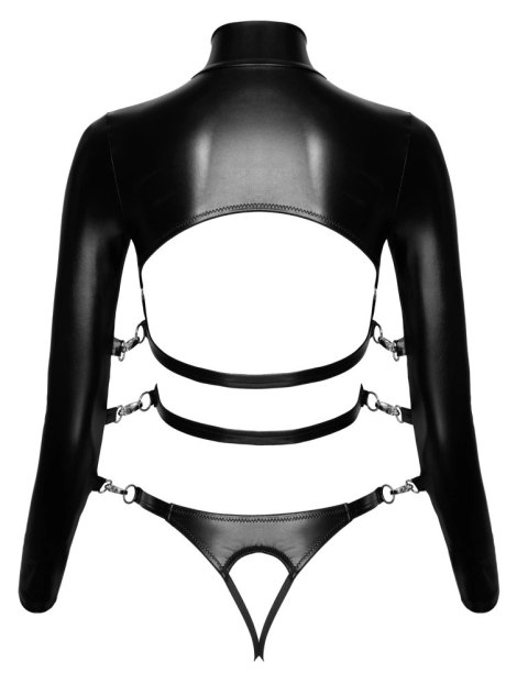 Bad Kitty - Seksowne Skórzane Body Bez Biustu I Kroku S Bad Kitty - Seksowne Skórzane Body Bez Biustu I Kroku S