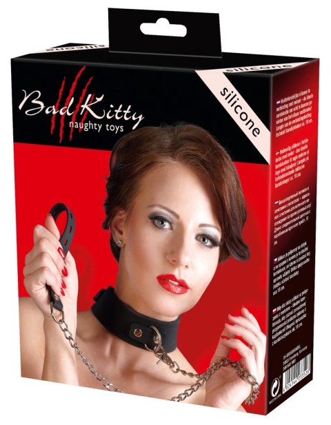 Bad Kitty - Silikonowa Obroża Na Szyję Czarna Bad Kitty - Silikonowa Obroża Na Szyję Czarna