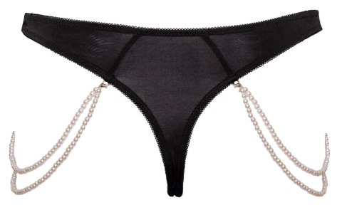 Cottelli LINGERIE - Koronkowe Stringi Z Perłowymi Odpinanymi Łańcuszkami M/L Cottelli LINGERIE - Koronkowe Stringi Z Perłowymi Odpinanymi Łańcuszkami M/L