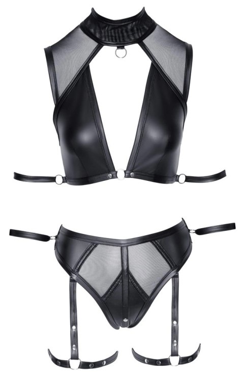 Cottelli Bondage - 2-Częściowy Komplecik Top I Majtki Z Paskami XL Cottelli Bondage - 2-Częściowy Komplecik Top I Majtki Z Paskami XL