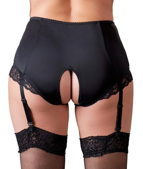 Cottelli CURVES - Seksowne Majtki Z Wysokim Stanem Bez Krocza Z Paskami Do Pończoch 2XL Cottelli CURVES - Seksowne Majtki Z Wysokim Stanem Bez Krocza Z Paskami Do Pończoch 2XL