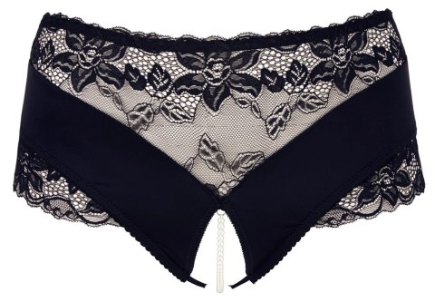 Cottelli CURVES - Wysokie Figi Z Koronką I Perełkami W Otwartym Kroku 4XL Cottelli CURVES - Wysokie Figi Z Koronką I Perełkami W Otwartym Kroku 4XL