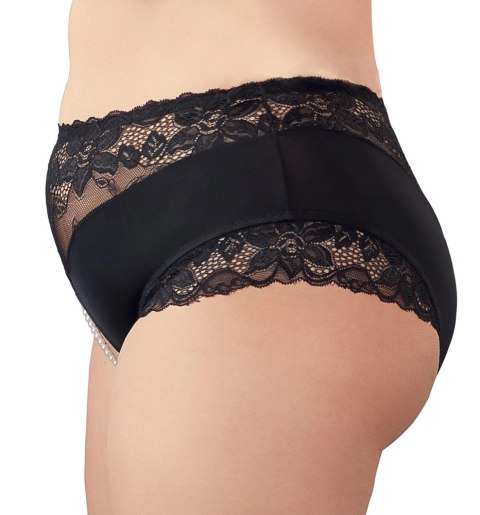 Cottelli CURVES - Wysokie Figi Z Koronką I Perełkami W Otwartym Kroku L Cottelli CURVES - Wysokie Figi Z Koronką I Perełkami W Otwartym Kroku L