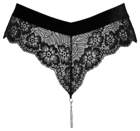 Cottelli LINGERIE - Seksowne Koronkowe Figi Z Odpinanym Łańcuszkiem W Kroku XL Cottelli LINGERIE - Seksowne Koronkowe Figi Z Odpinanym Łańcuszkiem W Kroku XL