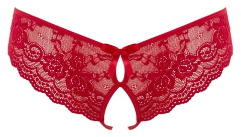 Cottelli LINGERIE - Seksowne Koronkowe Figi Z Wycięciami I Kokardkami Czerwone L Cottelli LINGERIE - Seksowne Koronkowe Figi Z Wycięciami I Kokardkami Czerwone L