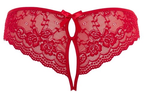 Cottelli LINGERIE - Seksowne Koronkowe Figi Z Wycięciami I Kokardkami Czerwone M Cottelli LINGERIE - Seksowne Koronkowe Figi Z Wycięciami I Kokardkami Czerwone M