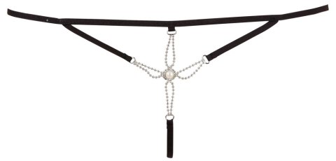 Cottelli LINGERIE - Seksowne Stringi Z Cieniutkich Paseczków I Srebrnych Dodatków S/M Cottelli LINGERIE - Seksowne Stringi Z Cieniutkich Paseczków I Srebrnych Dodatków S/M