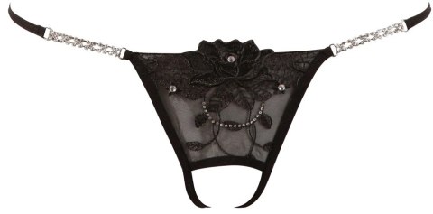 Cottelli LINGERIE - Seksowne Stringi Z Kwiatem I Delikatnymi Dżetami S/M Cottelli LINGERIE - Seksowne Stringi Z Kwiatem I Delikatnymi Dżetami S/M
