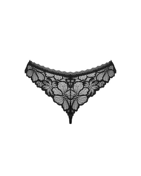 Obsessive - Seksowne Czarne Koronkowe Stringi Serafia XL/2XL Obsessive - Seksowne Czarne Koronkowe Stringi Serafia XL/2XL