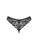 Obsessive - Seksowne Czarne Koronkowe Stringi Serafia XS/S