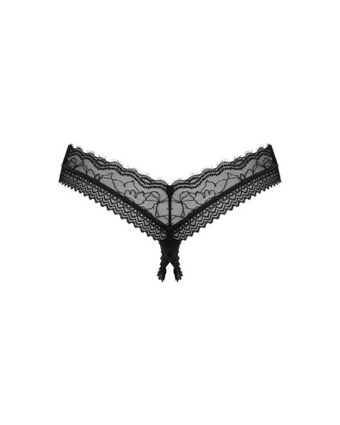 Obsessive - Seksowne Czarne Stringi Z Subtelną Koronką Medilla M/L Obsessive - Seksowne Czarne Stringi Z Subtelną Koronką Medilla M/L