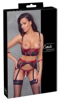 Cottelli Bondage 3-częściowy komplet z koronką i mankietami, rozmiar L