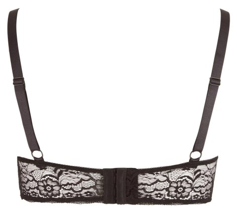 Cottelli CURVES - Biustonosz Z Odkrytym Biustem I Ozdobnymi Paseczkami Czarny 85D Cottelli CURVES - Biustonosz Z Odkrytym Biustem I Ozdobnymi Paseczkami Czarny 85D