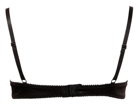 Cottelli LINGERIE - Otwarty Biustonosz Na Fiszbinach Z Eleganckimi Haftkami Czarny 85B Cottelli LINGERIE - Otwarty Biustonosz Na Fiszbinach Z Eleganckimi Haftkami Czarny 85B