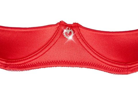 Cottelli LINGERIE - Seksowny Czerwony Satynowy 3-Częściowy Set 85C/L Cottelli LINGERIE - Seksowny Czerwony Satynowy 3-Częściowy Set 85C/L