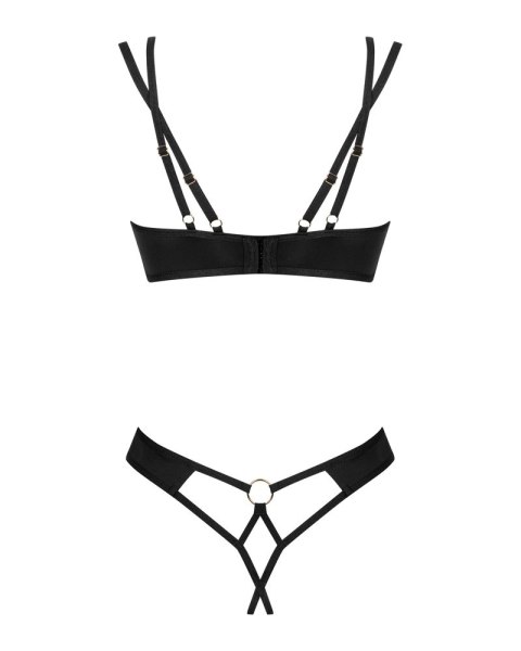 Obsessive - Biustonosz Bez Biustu I Stringi Bez Krocza Z Siateczki Nesari M/L Obsessive - Biustonosz Bez Biustu I Stringi Bez Krocza Z Siateczki Nesari M/L