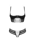 Obsessive - Seksowny Siatkowy Komplet Roxelia Czarny M/L
