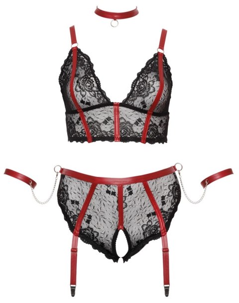 Cottelli Bondage - Seksowny 2-Częściowy Komplecik Z Delikatnej Koronki 2XL Cottelli Bondage - Seksowny 2-Częściowy Komplecik Z Delikatnej Koronki 2XL