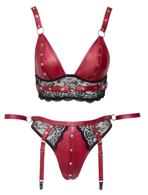 Cottelli Bondage - Seksowny Czerwony Zestaw Z Elegancką Koronką L Cottelli Bondage - Seksowny Czerwony Zestaw Z Elegancką Koronką L