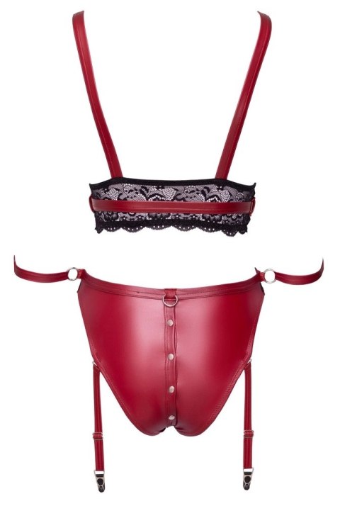 Cottelli Bondage - Seksowny Czerwony Zestaw Z Elegancką Koronką L Cottelli Bondage - Seksowny Czerwony Zestaw Z Elegancką Koronką L