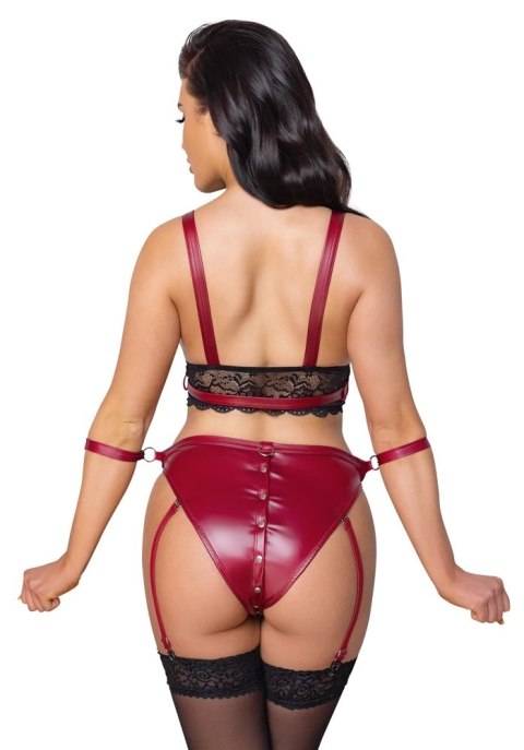 Cottelli Bondage - Seksowny Czerwony Zestaw Z Elegancką Koronką S Cottelli Bondage - Seksowny Czerwony Zestaw Z Elegancką Koronką S