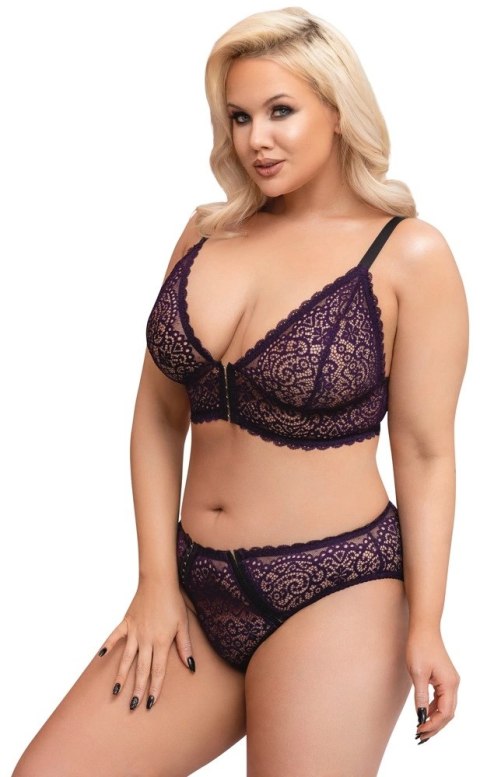 Cottelli CURVES - Seksowny 2-Częściowy Zestaw Z Fioletowej Koronki 4XL Cottelli CURVES - Seksowny 2-Częściowy Zestaw Z Fioletowej Koronki 4XL