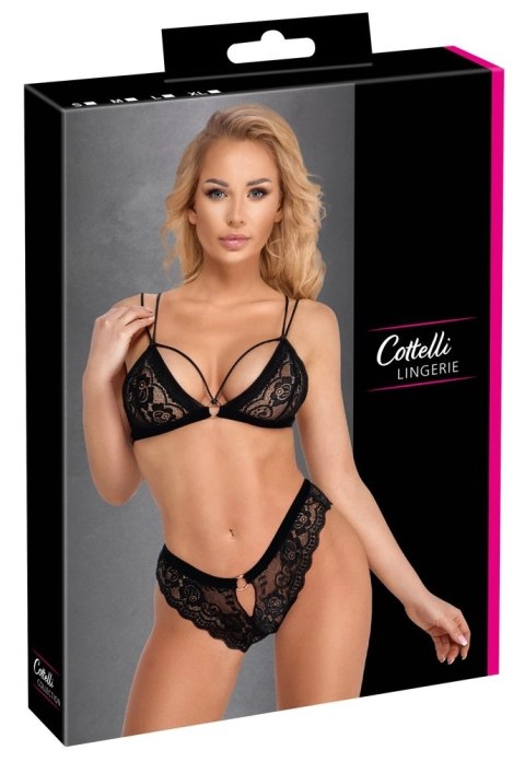 Cottelli LINGERIE - Koronkowy 2-Częściowy Komplecik Biustonosz I Figi M Cottelli LINGERIE - Koronkowy 2-Częściowy Komplecik Biustonosz I Figi M
