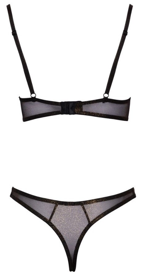 Cottelli LINGERIE - Seksowny Siateczkowy 2-Częściowy Komplecik Z Brokatem 85C/XL Cottelli LINGERIE - Seksowny Siateczkowy 2-Częściowy Komplecik Z Brokatem 85C/XL