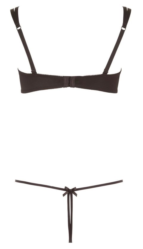 Cottelli LINGERIE - Seksowny 2-Częściowy Komplecik Z Paseczków Czarny L Cottelli LINGERIE - Seksowny 2-Częściowy Komplecik Z Paseczków Czarny L