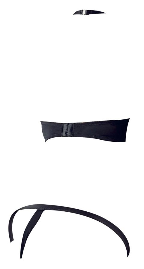 Cottelli LINGERIE - Seksowny Otwarty Biustonosz + Stringi Czarne 85B/L Cottelli LINGERIE - Seksowny Otwarty Biustonosz + Stringi Czarne 85B/L