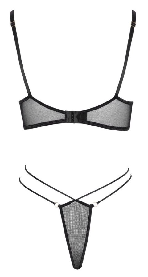 Cottelli LINGERIE - Seksowny Siateczkowy Biustonosz I Stringi Na Cienkich Sznureczkach XL Cottelli LINGERIE - Seksowny Siateczkowy Biustonosz I Stringi Na Cienkich Sznureczkach XL
