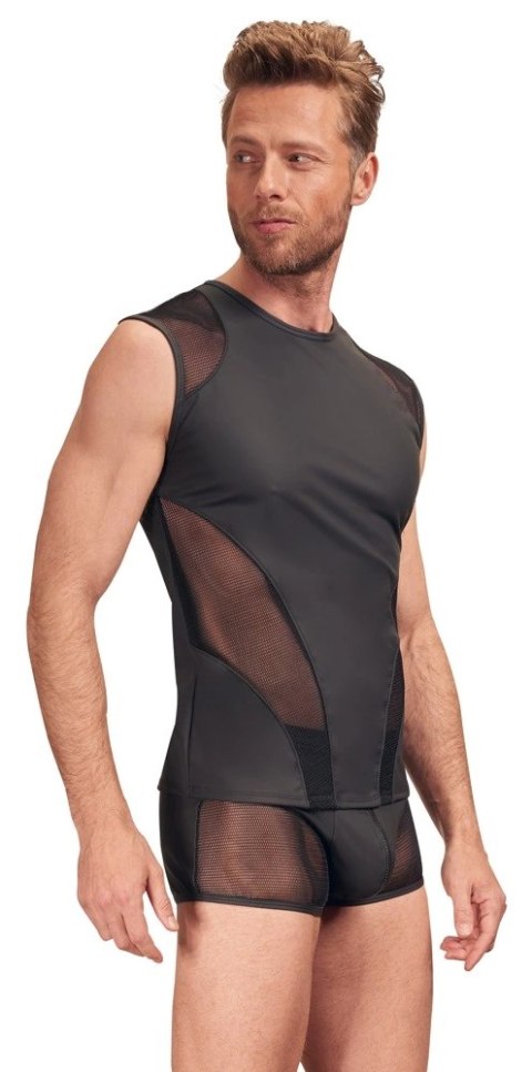 NEK - Czarna Koszulka Bez Rękawków Z Wstawkami Z Siateczki 2XL NEK - Czarna Koszulka Bez Rękawków Z Wstawkami Z Siateczki 2XL