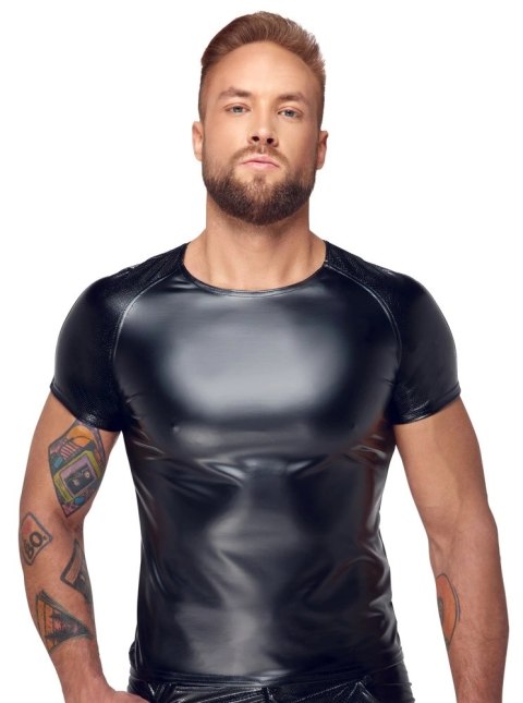 Noir - Seksowna Męska Koszulka Czarny Mat 2XL Noir - Seksowna Męska Koszulka Czarny Mat 2XL