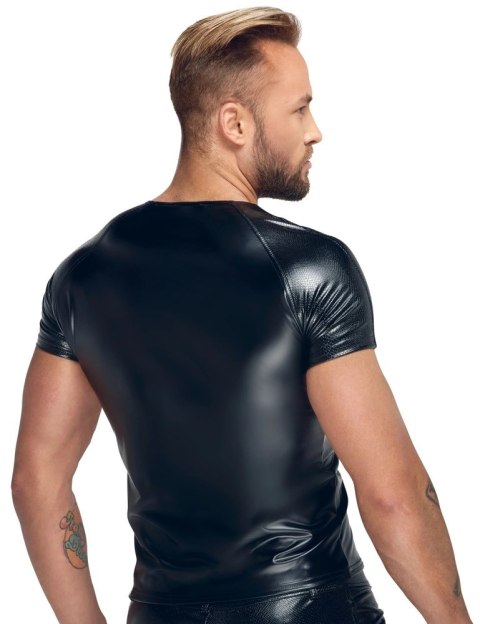 Noir - Seksowna Męska Koszulka Czarny Mat 2XL Noir - Seksowna Męska Koszulka Czarny Mat 2XL