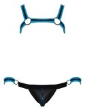 Svenjoyment Bondage - Seksowna Męska Uprząż + Slipy Bez Tyłu Z Mankietami 2XL