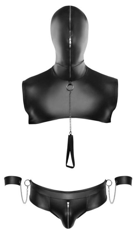 Svenjoyment Bondage - Seksowny 2-Częściowy Matowy Męski Zestaw BDSM Czarny 2XL Svenjoyment Bondage - Seksowny 2-Częściowy Matowy Męski Zestaw BDSM Czarny 2XL