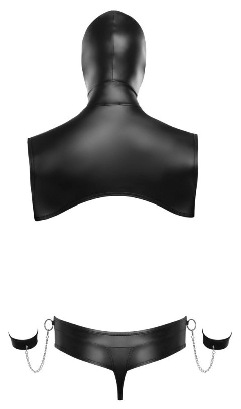 Svenjoyment Bondage - Seksowny 2-Częściowy Matowy Męski Zestaw BDSM Czarny M Svenjoyment Bondage - Seksowny 2-Częściowy Matowy Męski Zestaw BDSM Czarny M