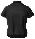 Svenjoyment - Czarna Krótka Męska Koszula O Matowym Wyglądzie 2XL