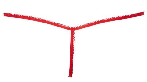 Svenjoyment - Czerwone Męskie Stringi Świąteczne Z Białymi Piórkami S-L Svenjoyment - Czerwone Męskie Stringi Świąteczne Z Białymi Piórkami S-L