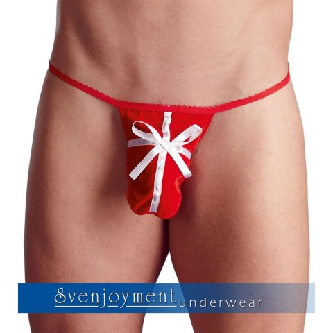 Svenjoyment - Czerwone Męskie Stringi Zapakowane Na Prezent S-L Svenjoyment - Czerwone Męskie Stringi Zapakowane Na Prezent S-L