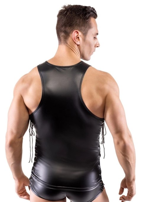 Svenjoyment - Męski Matowy Bezrękawnik Z Eleganckim Sznurowaniem XL Svenjoyment - Męski Matowy Bezrękawnik Z Eleganckim Sznurowaniem XL