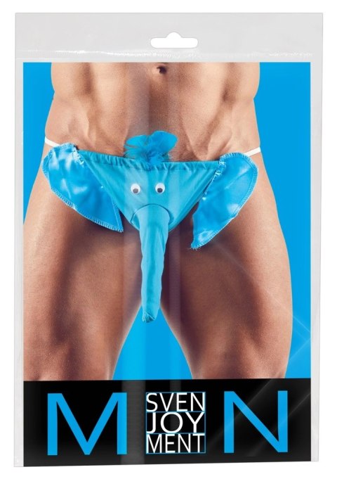 Svenjoyment - Męskie Stringi W Kształcie Głowy Słonia Z Trąbą Niebieskie S-L Svenjoyment - Męskie Stringi W Kształcie Głowy Słonia Z Trąbą Niebieskie S-L