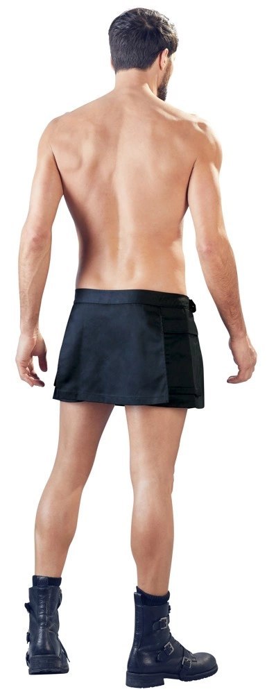 Svenjoyment - Krótka Męska Spódnica W Stylu Gladiatorskim Czarna L/XL Svenjoyment - Krótka Męska Spódnica W Stylu Gladiatorskim Czarna L/XL