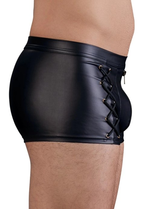 NEK - Czarne Męskie Spodenki Z Seksownym Sznurowaniem Po Bokach 2XL NEK - Czarne Męskie Spodenki Z Seksownym Sznurowaniem Po Bokach 2XL