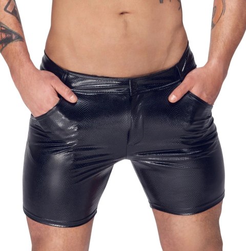 Noir - Seksowne Szorty Męskie Skóra Węża Czarne 2XL Noir - Seksowne Szorty Męskie Skóra Węża Czarne 2XL