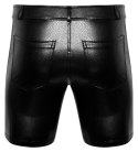Noir - Seksowne Szorty Męskie Skóra Węża Czarne 2XL