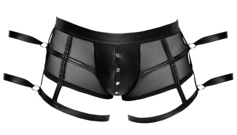 Svenjoyment Bondage - Czarne Półprzezroczyste Spodenki Z Podwójnymi Mankietami Na Ręce S Svenjoyment Bondage - Czarne Półprzezroczyste Spodenki Z Podwójnymi Mankietami Na Ręce S
